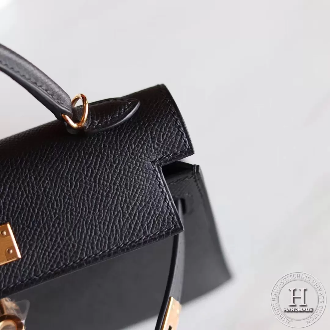 MINI KELLY II  89 Noir Eepsom