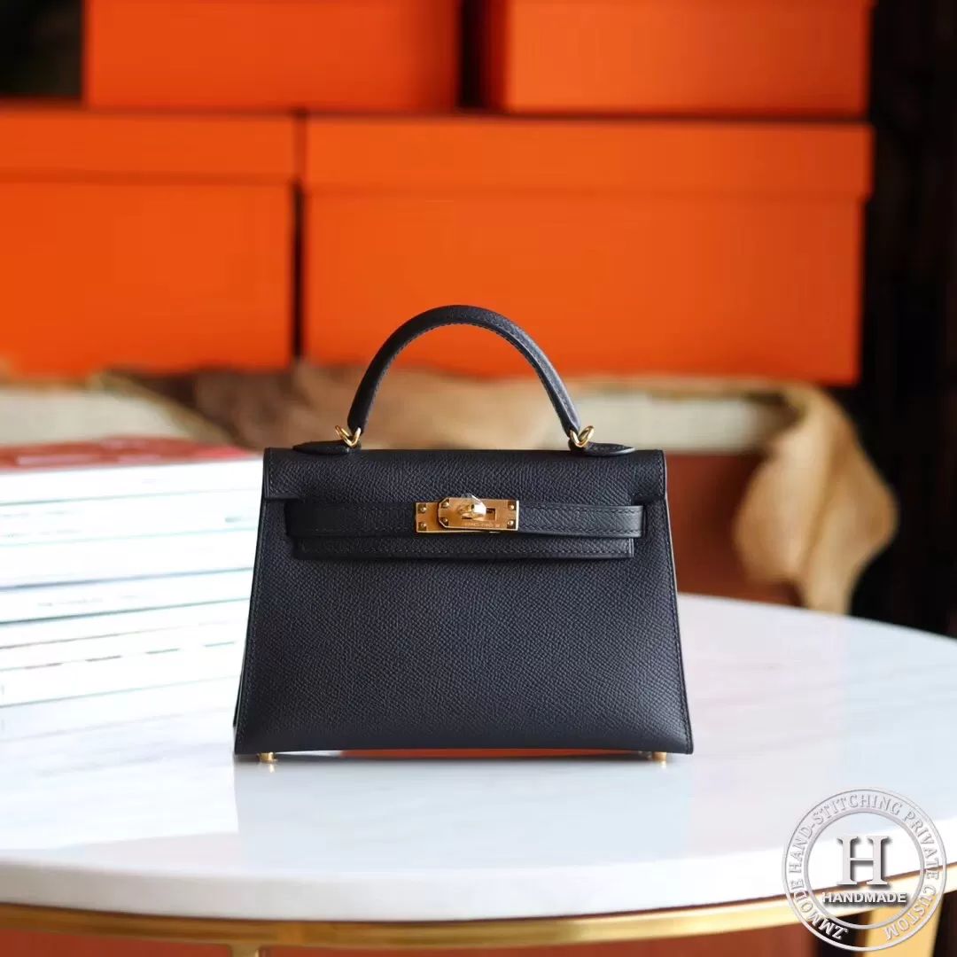 MINI KELLY II  89 Noir Eepsom