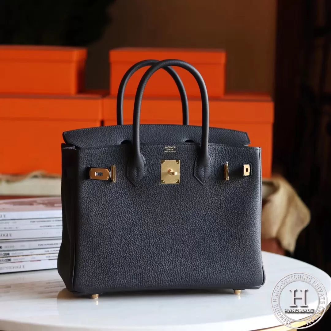89 NOIR BLACK TOGO BIRKIN 30 GHW