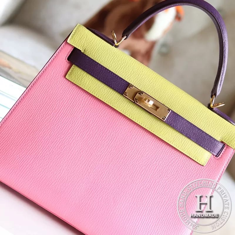 kelly 25 Epsom 8W Rose Azalea / 7T Blue Electrique-2172
