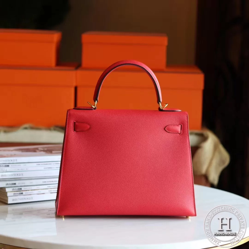 kelly 28 Epsom Q5 Rouge Casaque GHW