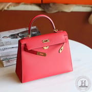kelly 28 Epsom Q5 Rouge Casaque GHW