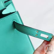 Mini Kelly Pochette 22 Swift U1 Vert Verone GHW
