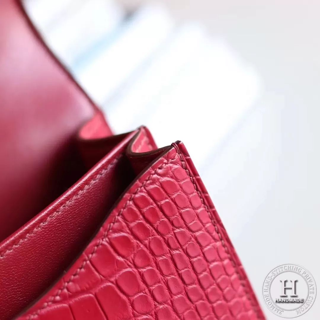 Constance 18 C55 Rough H Matte Alligator Crocodile