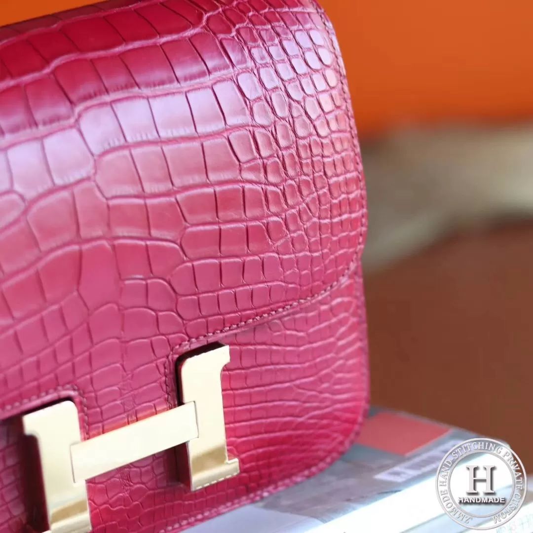 Constance 18 C55 Rough H Matte Alligator Crocodile