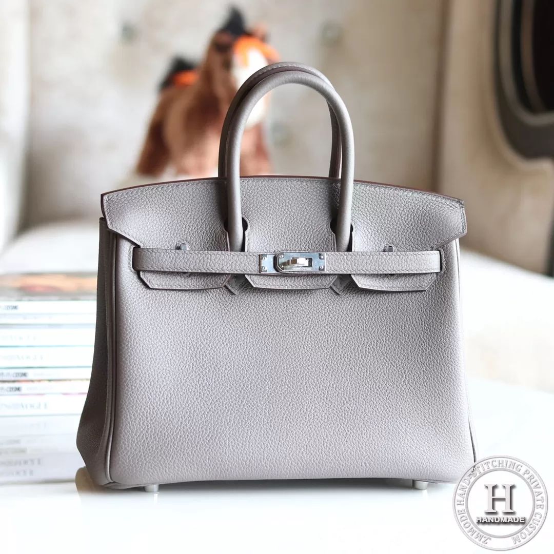 Birkin 25 Togo 8F Etain PHW