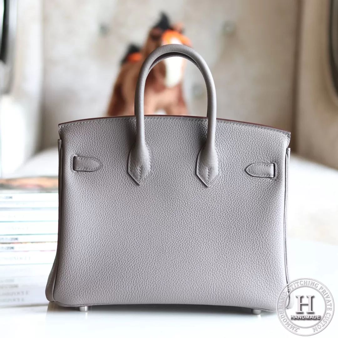 Birkin 25 Togo 8F Etain PHW