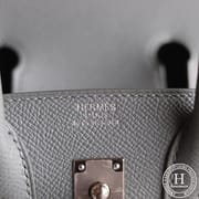 Birkin 25 EPSOM 63 Vert amande PHW