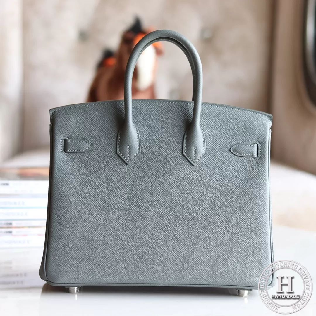 Birkin 25 EPSOM 63 Vert amande PHW