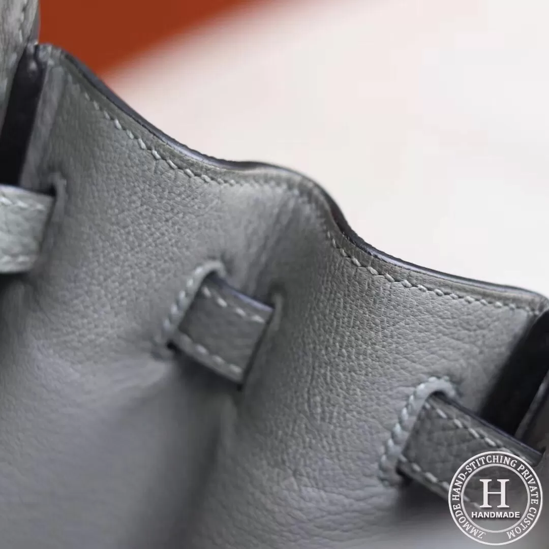Birkin 25 TOGO  4Z Gris Mouette PHW