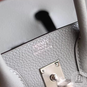 Birkin 25 TOGO  4Z Gris Mouette PHW