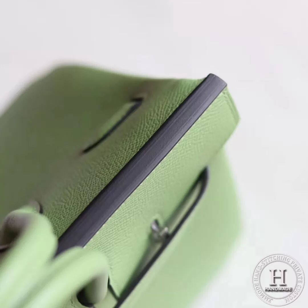 Birkin 25 epsom 3i  Vert Criquet PHW