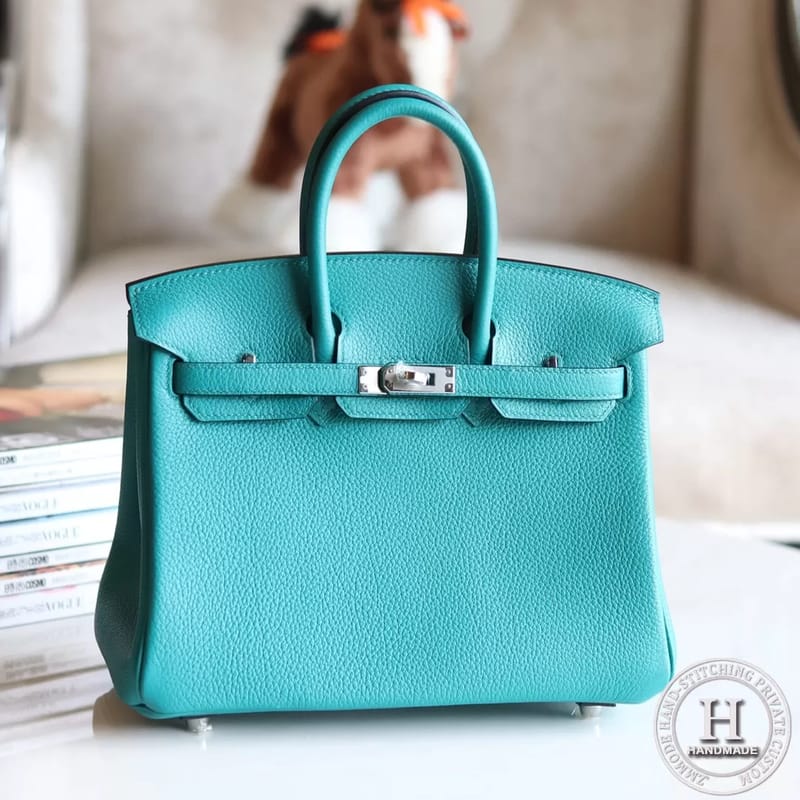 Birkin 25cm Togo 7F Blue Poan Phw