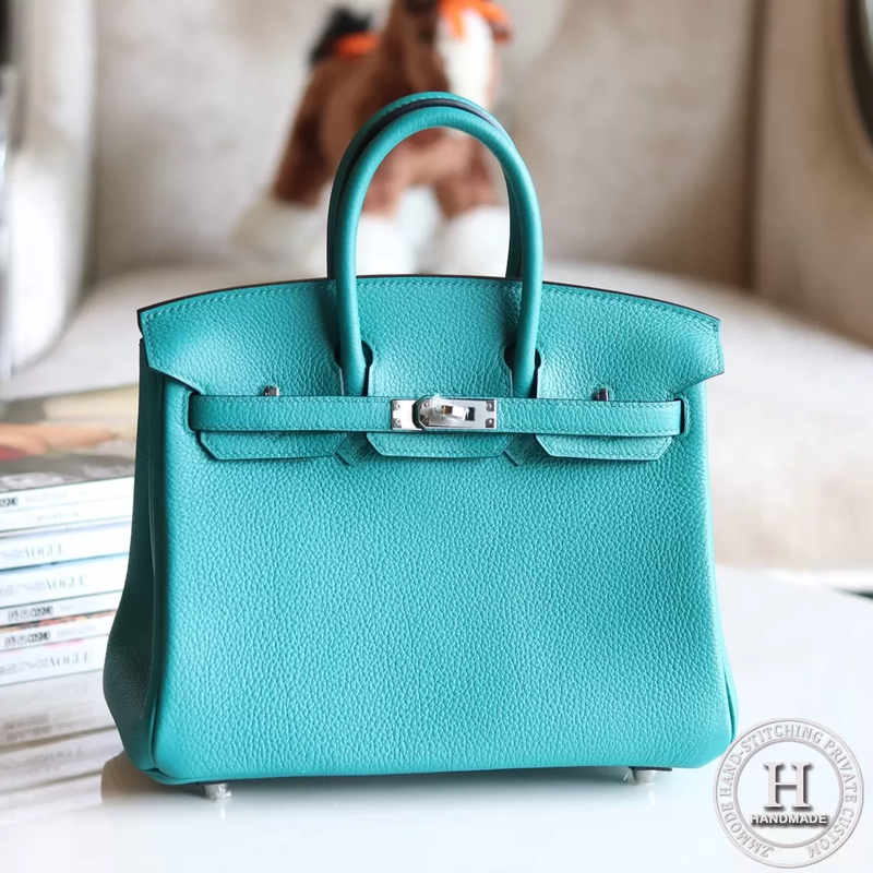 Birkin 25 TOGO  7F Blue Paon PHW