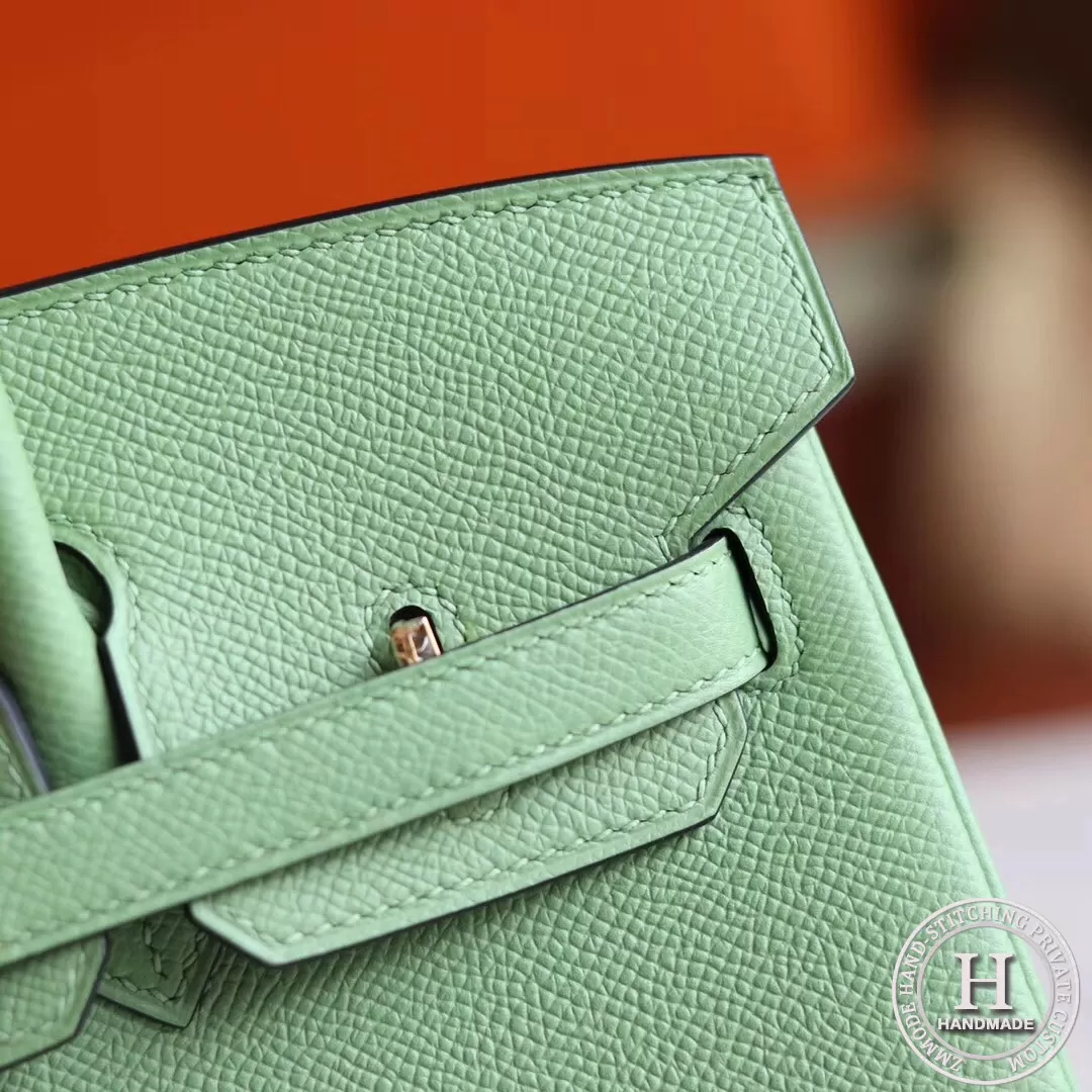 Birkin 25 epsom 3i  Vert Criquet GHW
