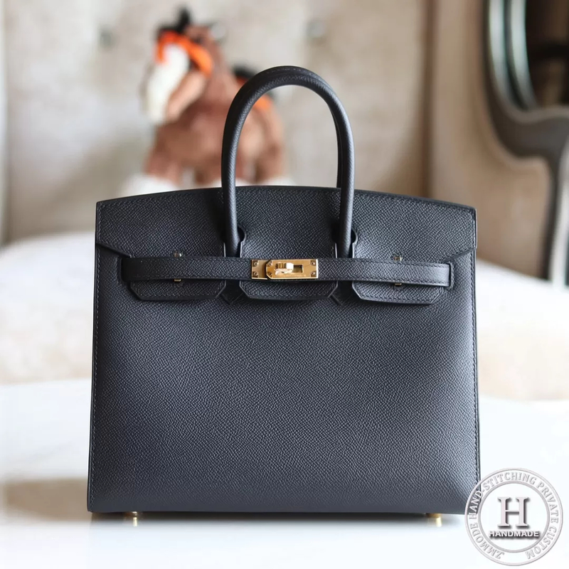 Birkin 25 epsom 89 Noir GHW