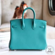 Birkin 25 TOGO  7F Blue Paon PHW