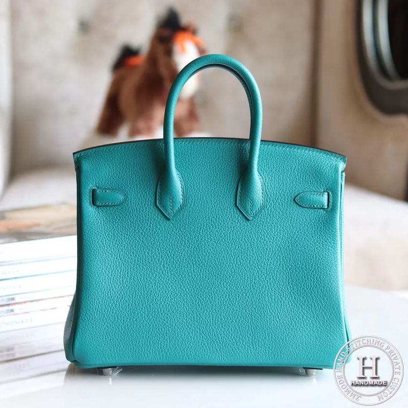 Birkin 25 TOGO  7F Blue Paon PHW