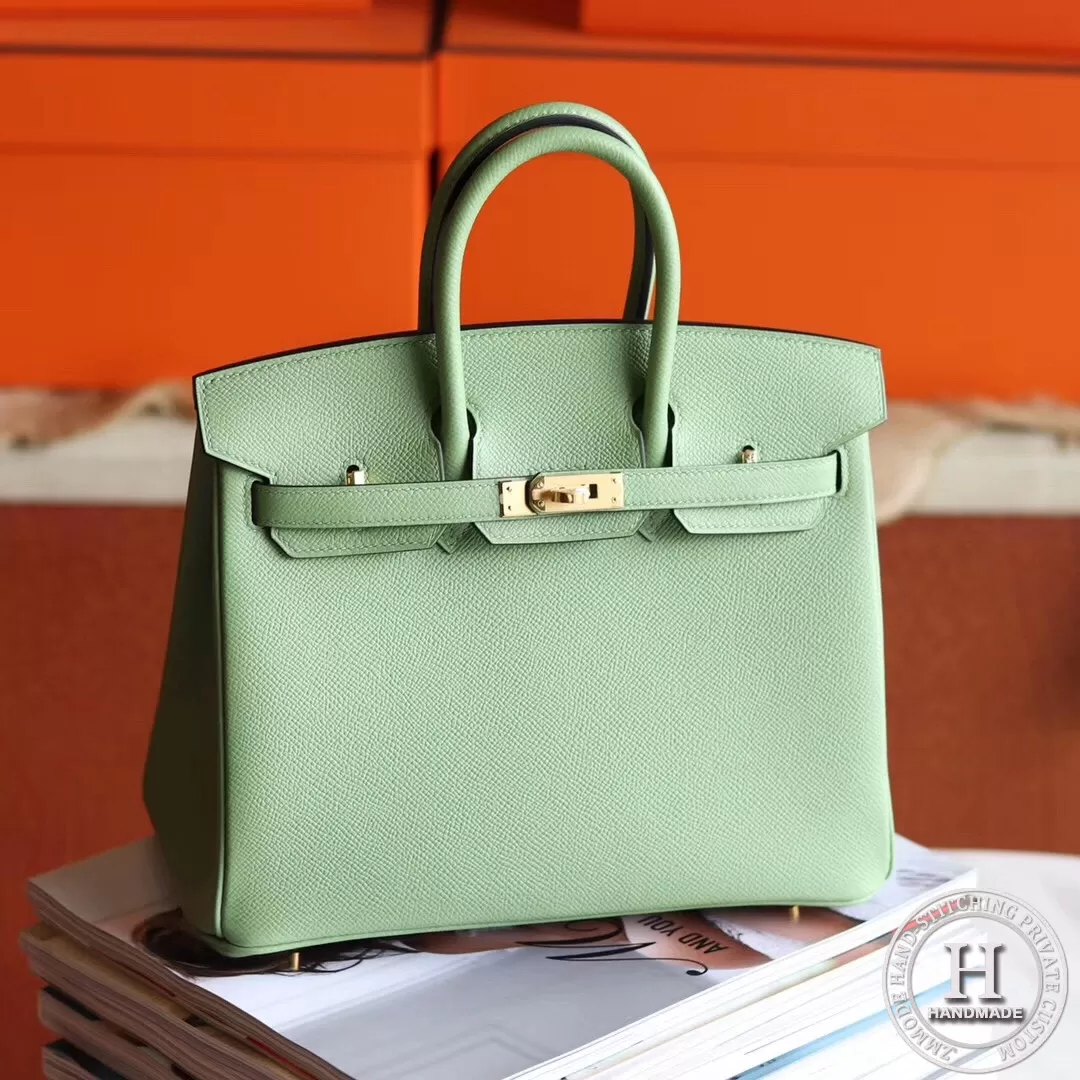 Birkin 25 epsom 3i  Vert Criquet GHW