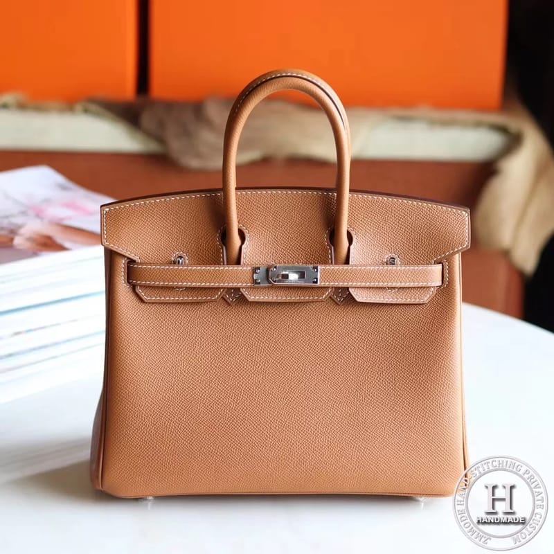 Birkin 25 Epsom CK37 Gold Phw