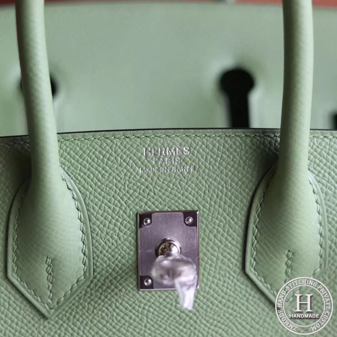 Birkin 25 epsom 3i  Vert Criquet PHW
