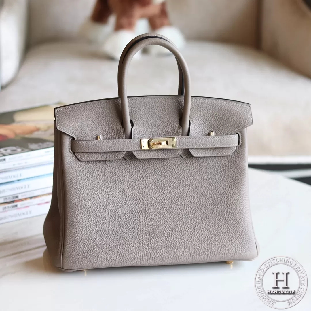 Birkin 25 TOGO   M8 Gris asphalt GHW
