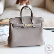 Birkin 25 TOGO   M8 Gris asphalt GHW
