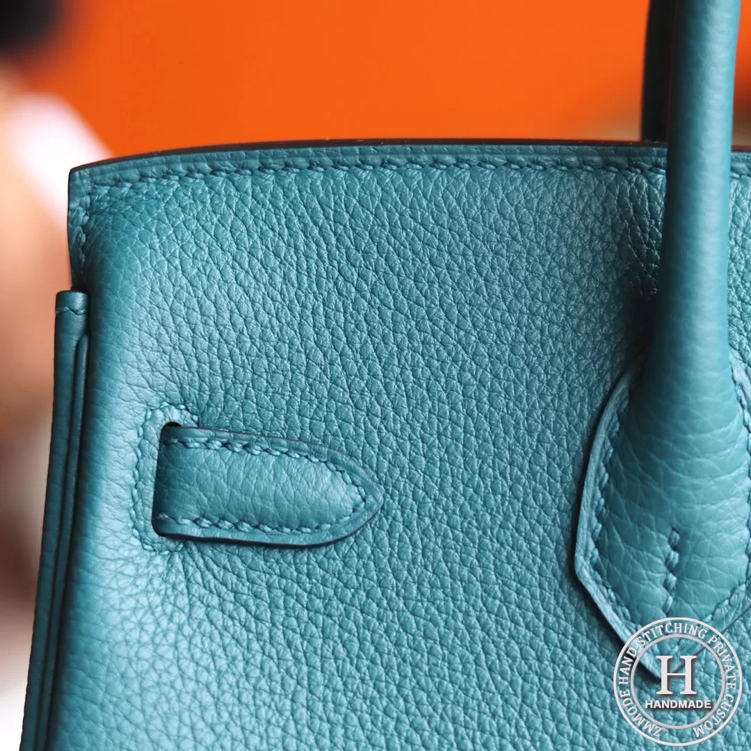 Birkin 25 TOGO W0 Vert bosphore GHW Birkin 25 TOGO W0 Vert bosphore GHW