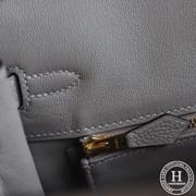 Birkin 25 TOGO   M8 Gris asphalt GHW