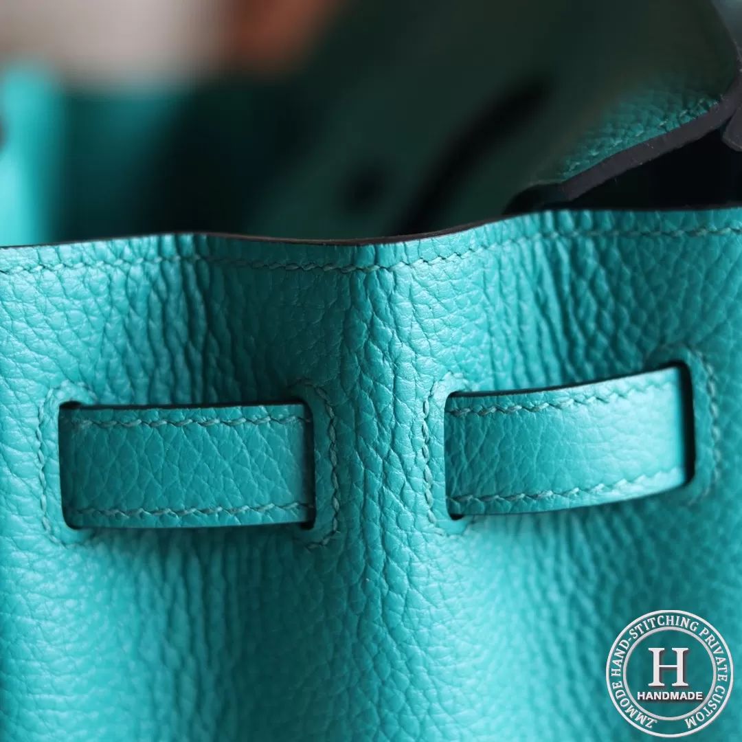 Birkin 25 TOGO  7F Blue Paon PHW