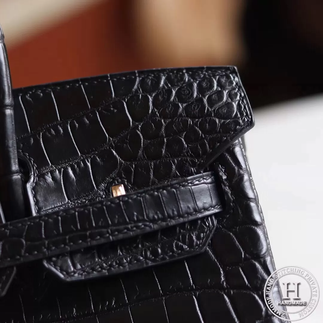 Birkin 25 89 Noir / 5P GHW