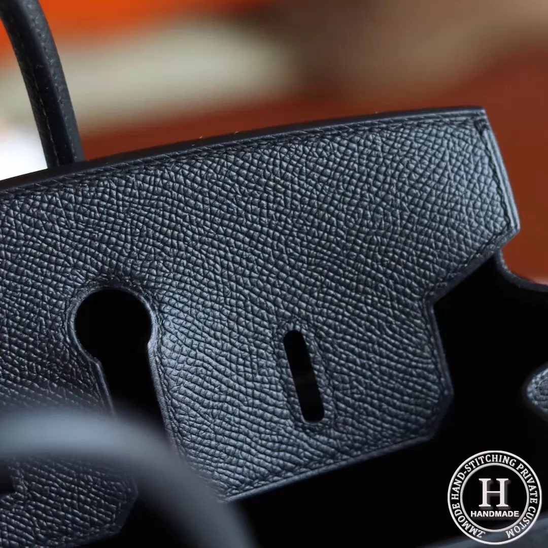 Birkin 25 Epsom 89 Noir GHW