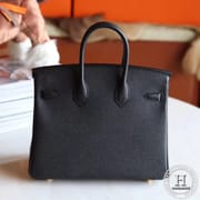 Birkin 25 Epsom 89 Noir GHW