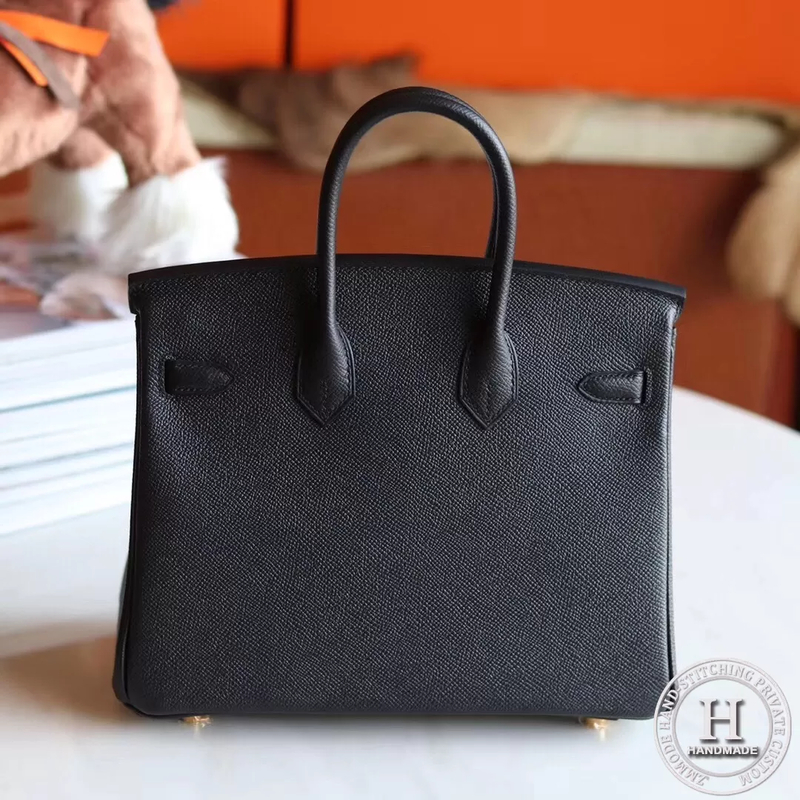 Birkin 25 Epsom 89 Noir GHW