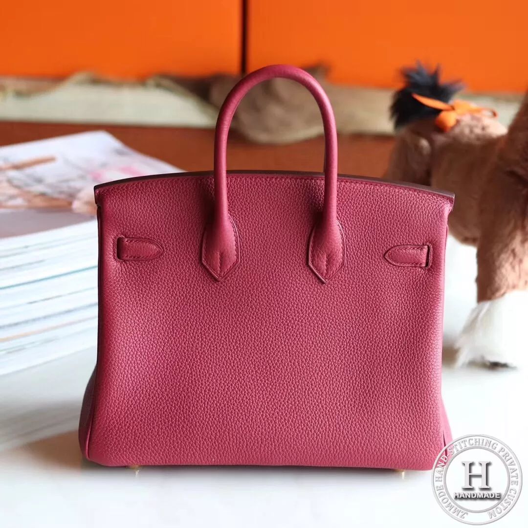 Birkin 25 Togo K1 Rouge Grenade GHW