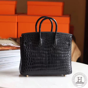 Birkin 25 89 Noir / 5P GHW