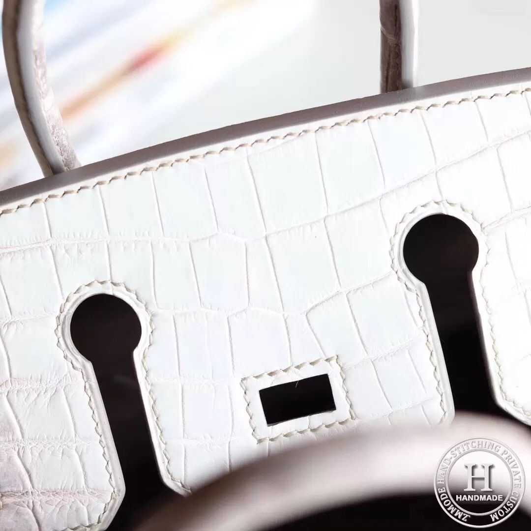 HIMALAYAN CROCODILE BIRKIN 25 PHW