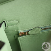 Birkin 25 Epsom 3i Vert Criquet GHW