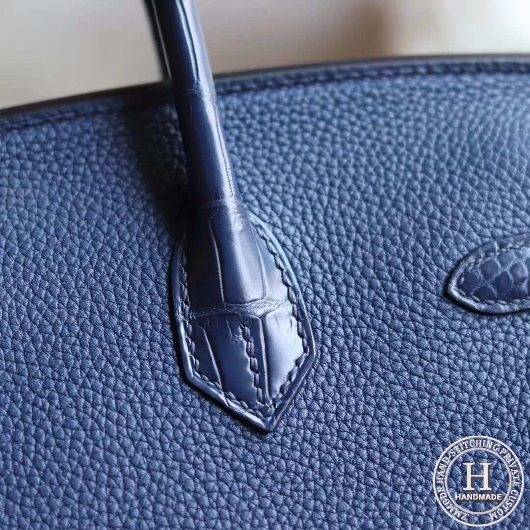 Birkin touch 25 togo 73 Blue sapphire GHW
