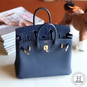 Birkin touch 25 togo 73 Blue sapphire GHW