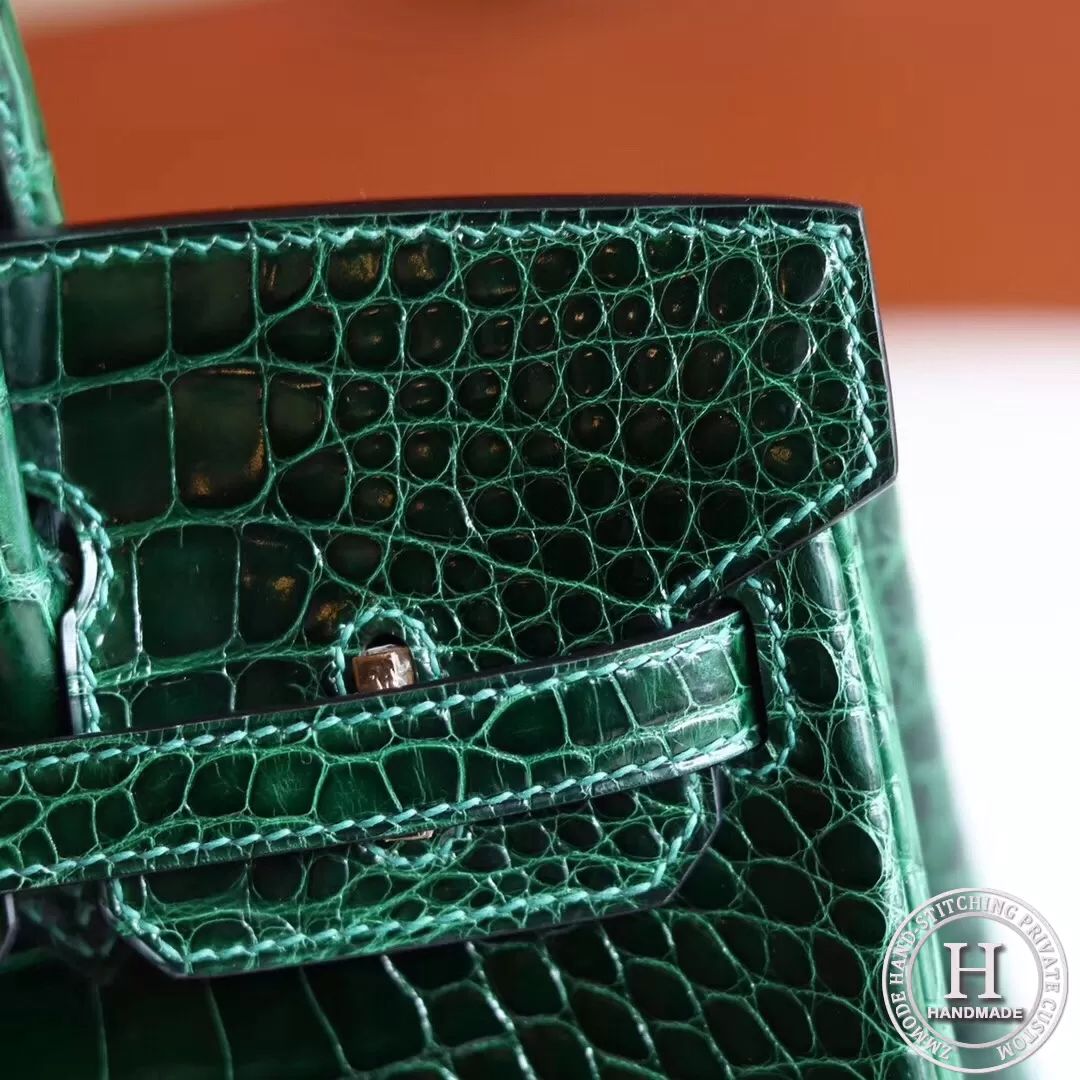 Birkin 25 67 vert fonce