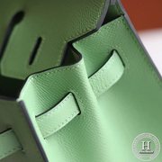 Birkin 25 Epsom 3i Vert Criquet GHW