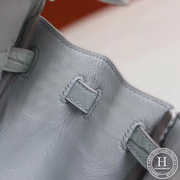 Birkin 25 80 Pearl Grey