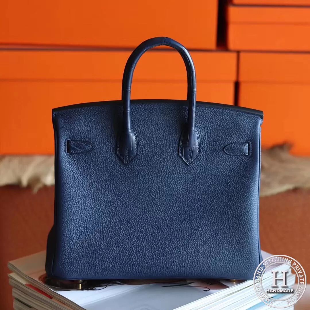 Birkin touch 25 togo 73 Blue sapphire GHW