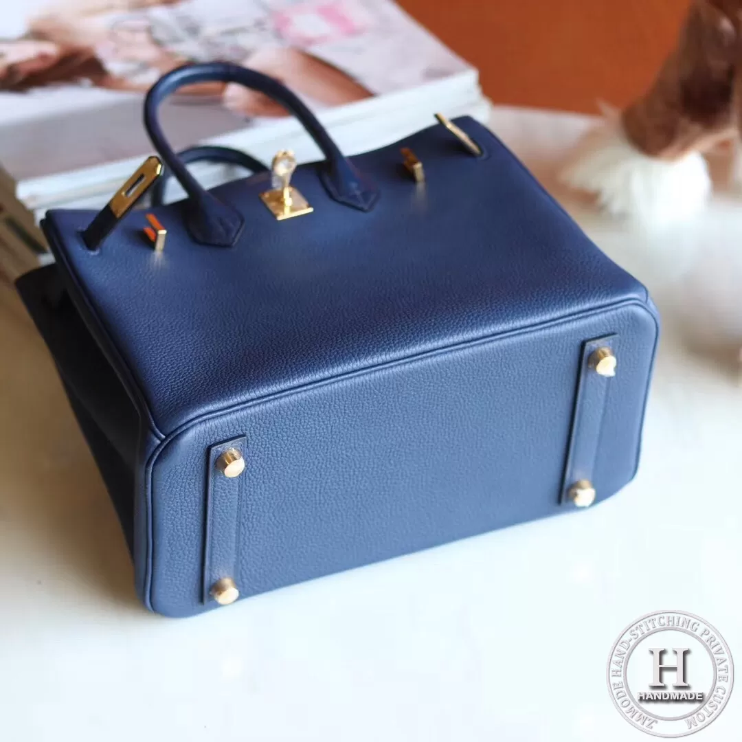 Birkin touch 25 togo 73 Blue sapphire GHW