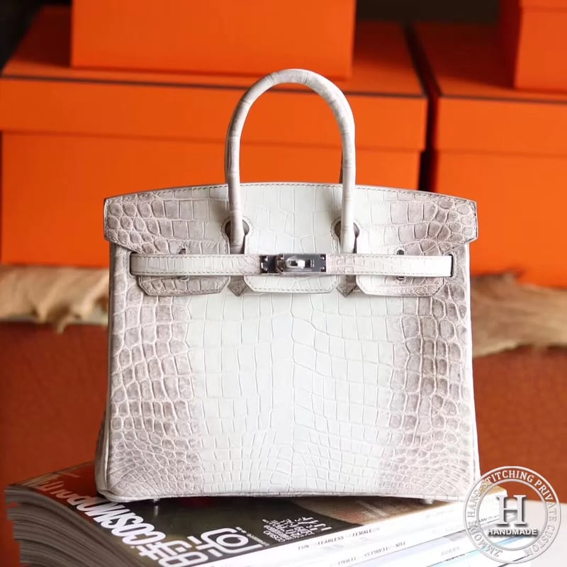 HCP HIMALAYAN CROCODILE BIRKIN 25 PHW