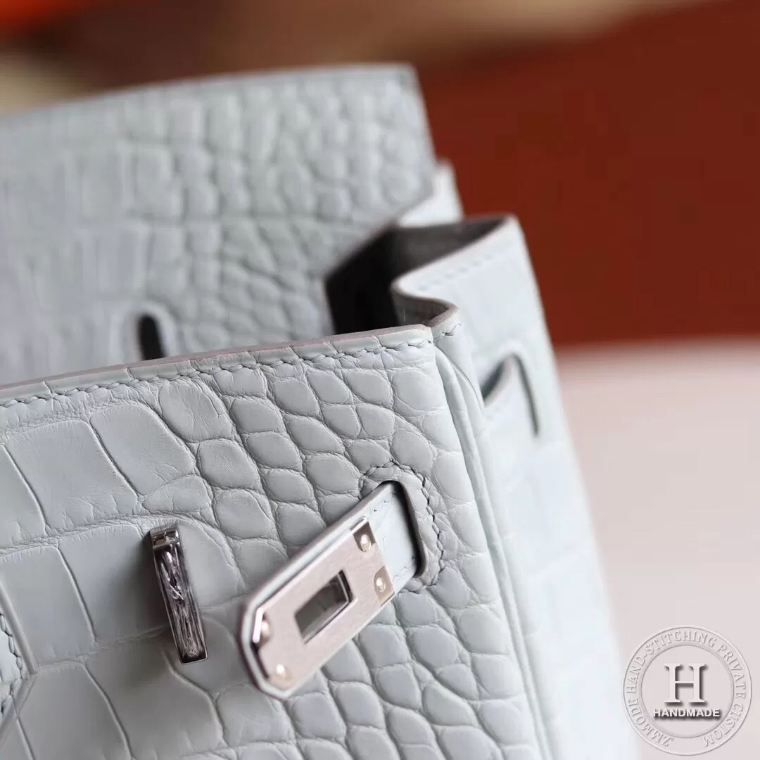 Birkin 25 80 Pearl Grey