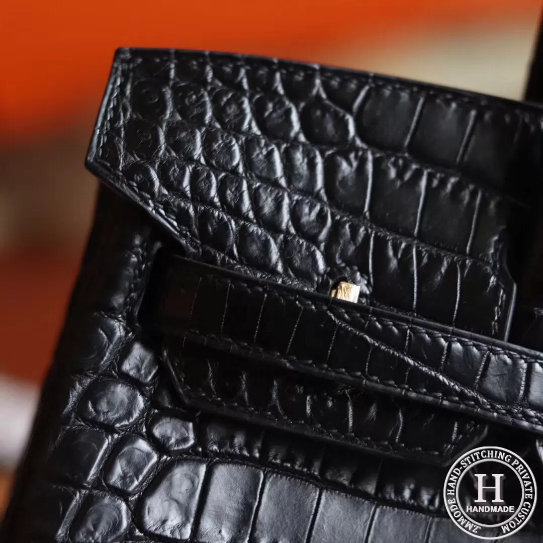 Birkin 25 89 Noir / 5P GHW