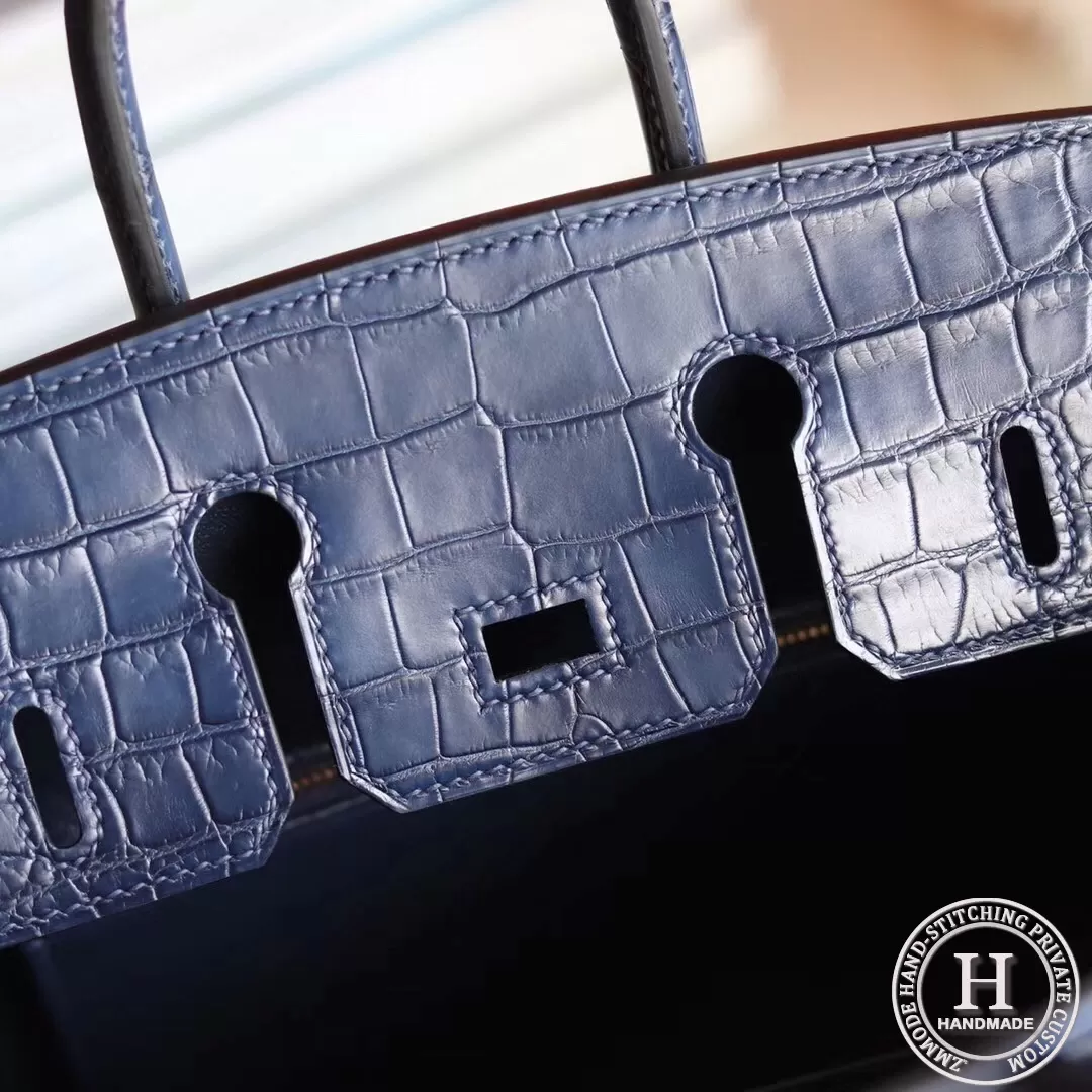 Birkin touch 25 togo 73 Blue sapphire GHW