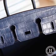 Birkin touch 25 togo 73 Blue sapphire GHW
